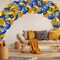 40 PCS Ramadan Mubarak Balloons Eid Mubarak Party Decoration Happy Eid al-Fitr Theme Latex Balloons Set for Home Event Indoor Outdoor Ramadan Kareem Decor Supplies, 12 Inches (Blue and Gold)
